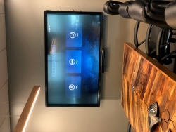 ACE Energy's new monitor displaying its easy to use menu options